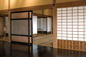 Raumteiler-Schiebetür traditionell japanisch
